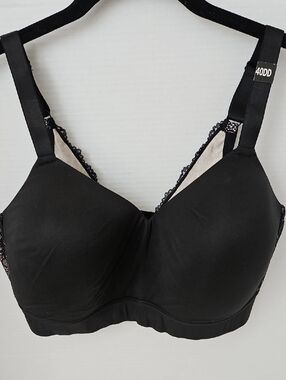 Paramour | NWOT Black Ariel Wire Free Seamless Lace Bralette Lace Sz 40DD